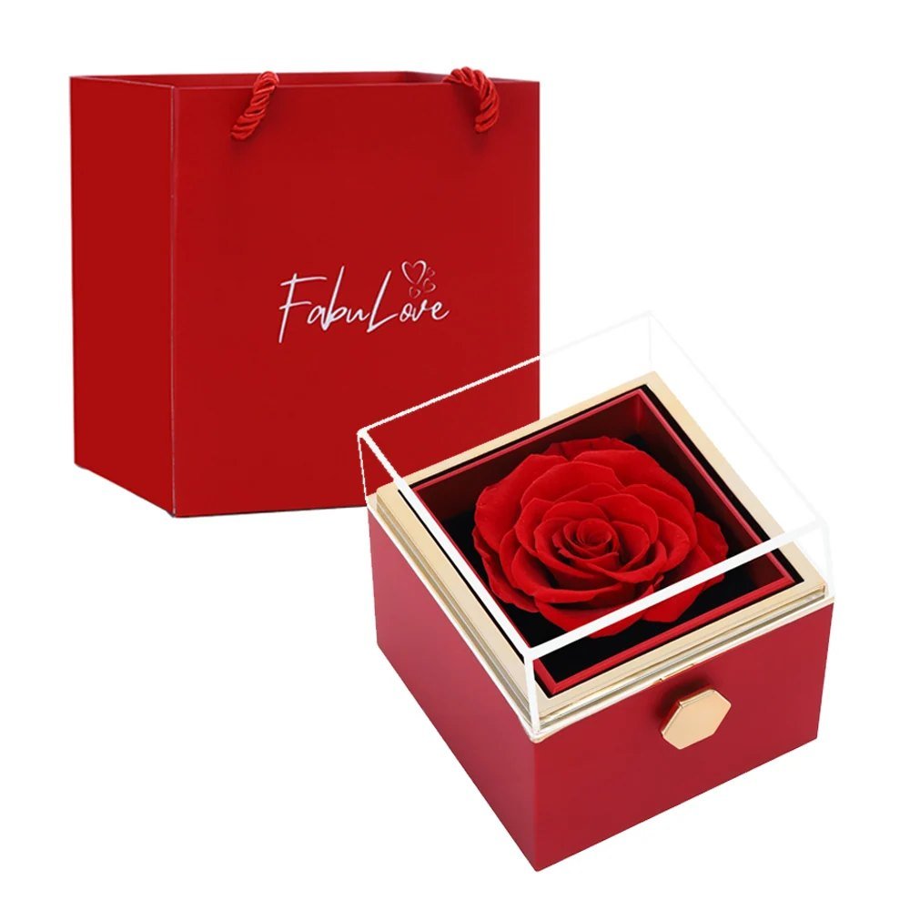 Eternal Rose Gift Box with Necklace